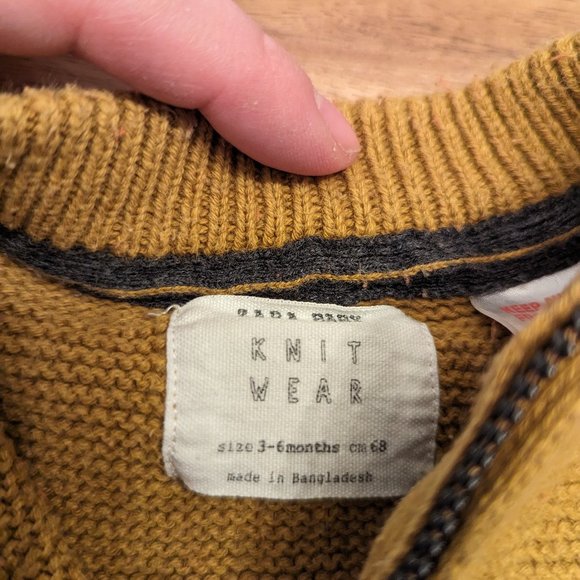 Zara Baby Knit Sweater 3-6 mo - Picture 2 of 2